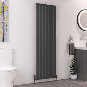 Eastbrook Deddington Matt Anthracite Steel Designer Radiator 1800 x 550mm