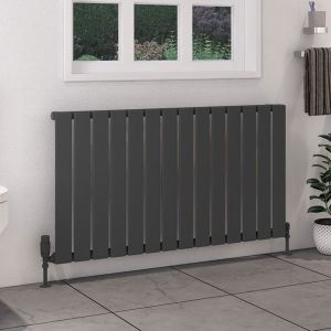 Eastbrook Deddington Matt Anthracite Steel Designer Radiator 600 x 1110mm