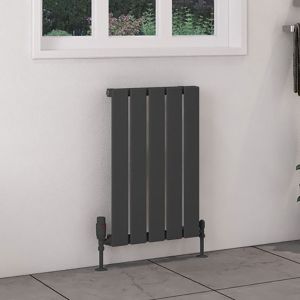 Eastbrook Deddington Matt Anthracite Steel Designer Radiator 600 x 390mm