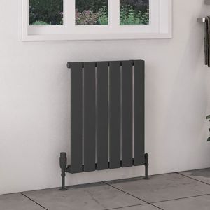 Eastbrook Deddington Matt Anthracite Steel Designer Radiator 600 x 470mm