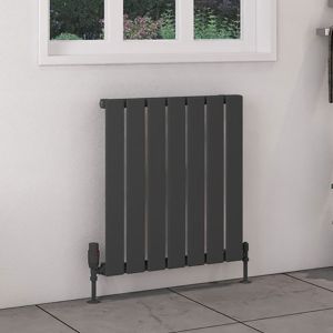 Eastbrook Deddington Matt Anthracite Steel Designer Radiator 600 x 550mm