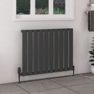 Eastbrook Deddington Matt Anthracite Steel Designer Radiator 600 x 790mm