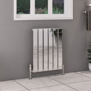 Eastbrook Deddington Chrome Steel Designer Radiator 600 x 470mm