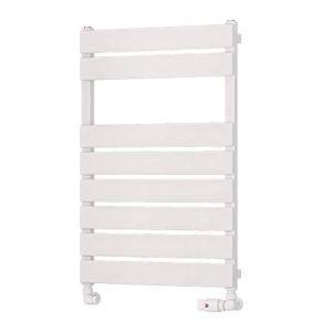 Eastbrook Deddington Gloss White Designer Towel Rail 800 x 500mm