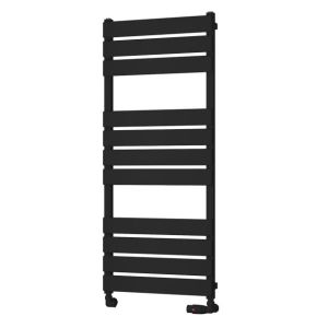 Eastbrook Deddington Matt Black Designer Towel Rail 1200 x 500mm