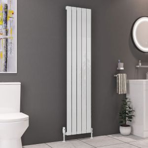 Eastbrook Deddington Gloss White Steel Designer Radiator 1800 x 390mm