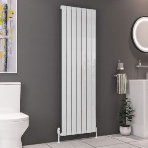 Eastbrook Deddington Gloss White Steel Designer Radiator 1800 x 550mm