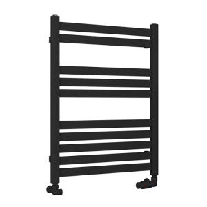 Eastbrook Defford Matt Black Designer Towel Rail 800 x 600mm