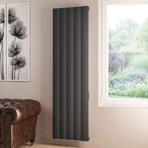 Eastbrook Derwent Dry Element Anthracite Electric Radiator 1800 x 504mm