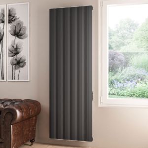 Eastbrook Derwent Dry Element Anthracite Electric Radiator 1800 x 604mm