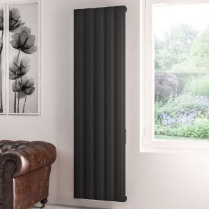 Eastbrook Derwent Dry Element Black Electric Radiator 1800 x 504mm