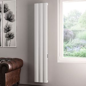 Eastbrook Derwent Dry Element White Electric Radiator 1800 x 304mm