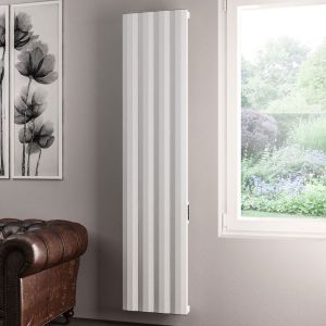 Eastbrook Derwent Dry Element White Electric Radiator 1800 x 404mm