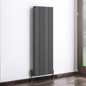 Eastbrook Fairford Matt Anthracite Aluminium Designer Radiator 1200 x 375mm