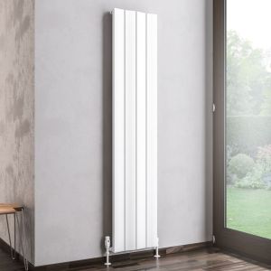 Eastbrook Fairford Matt White Aluminium Designer Radiator 1800 x 375mm