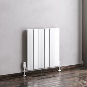 Eastbrook Fairford Matt White Aluminium Designer Radiator 600 x 565mm