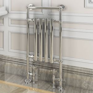 Eastbrook Frome Chrome Traditional Towel Radiator 940 x 474mm