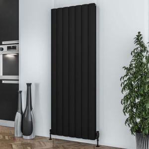 Eastbrook Guardia Matt Black  Aluminium Designer Radiator 1800 x 660mm