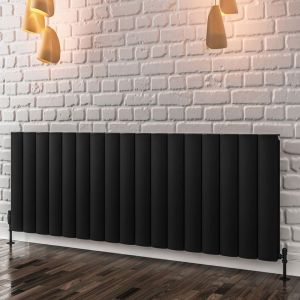 Eastbrook Guardia Matt Black Aluminium Designer Radiator 600 x 1610mm