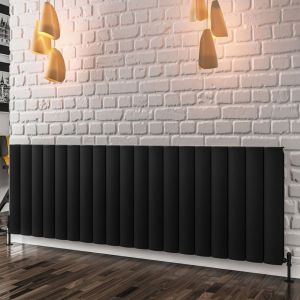 Eastbrook Guardia Matt Black Aluminium Designer Radiator 600 x 1800mm