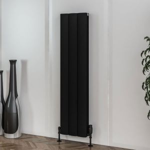 Eastbrook Guardia Matt Black Aluminium Designer Radiator 1200 x 280mm