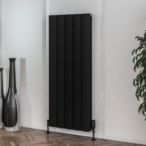 Eastbrook Guardia Matt Black Aluminium Designer Radiator 1200 x 470mm