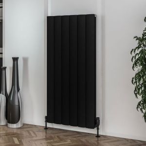 Eastbrook Guardia Matt Black Aluminium Designer Radiator 1200 x 565mm