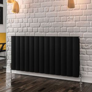 Eastbrook Guardia Matt Black Aluminium Designer Radiator 600 x 1230mm