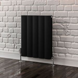 Eastbrook Guardia Matt Black Aluminium Designer Radiator 600 x 470mm