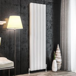 Eastbrook Guardia Matt White Aluminium Designer Radiator 1800 x 470mm