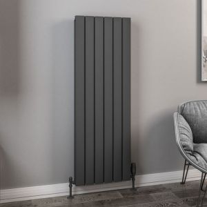 Eastbrook Hadleigh Matt Anthracite Aluminium Designer Radiator 1200 x 415mm