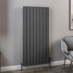 Eastbrook Hadleigh Matt Anthracite Aluminium Designer Radiator 1200 x 555mm