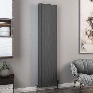 Eastbrook Hadleigh Matt Anthracite Aluminium Designer Radiator 1800 x 415mm