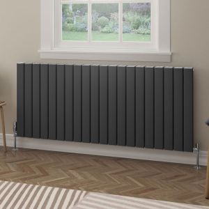 Eastbrook Hadleigh Matt Anthracite Aluminium Designer Radiator 600 x 1395mm