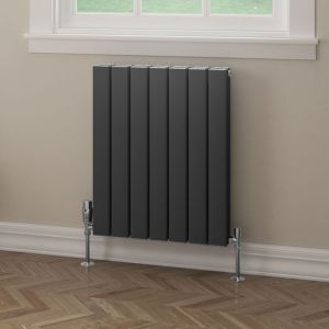 Eastbrook Hadleigh Matt Anthracite Aluminium Designer Radiator 600 x 485mm