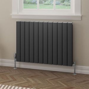 Eastbrook Hadleigh Matt Anthracite Aluminium Designer Radiator 600 x 835mm