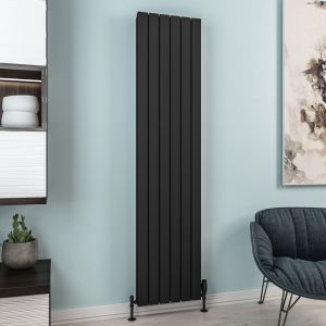 Eastbrook Hadleigh Matt Black Aluminium Designer Radiator 1800 x 415mm