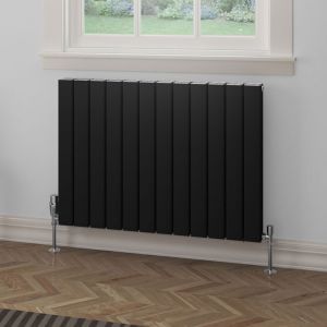 Eastbrook Hadleigh Matt Black Aluminium Designer Radiator 600 x 835mm