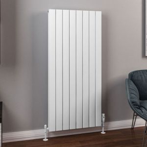 Eastbrook Hadleigh Matt White Aluminium Designer Radiator 1200 x 555mm