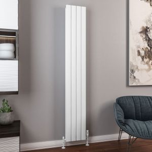 Eastbrook Hadleigh Matt White Aluminium Designer Radiator 1800 x 275mm