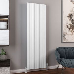 Eastbrook Hadleigh Matt White Aluminium Designer Radiator 1800 x 555mm