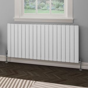 Eastbrook Hadleigh Matt White Aluminium Designer Radiator 600 x 1255mm