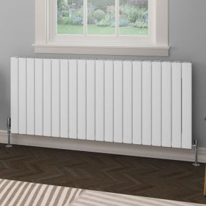 Eastbrook Hadleigh Matt White Aluminium Designer Radiator 600 x 1395mm