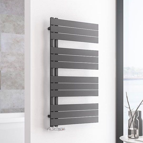 Eastbrook Helmsley Matt Anthracite Designer Towel Rail 1150 x 600mm