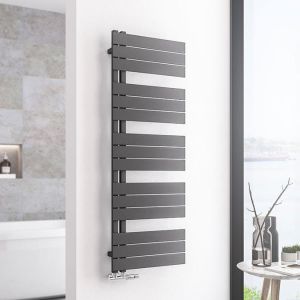 Eastbrook Helmsley Matt Anthracite Designer Towel Rail 1400 x 500mm