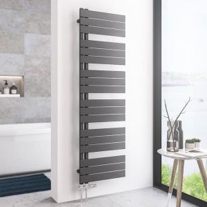 Eastbrook Helmsley Matt Anthracite Designer Towel Rail 1640 x 500mm