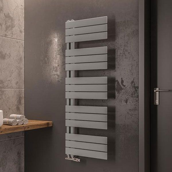 Eastbrook Helmsley Matt Grey Designer Towel Rail 1400 x 500mm