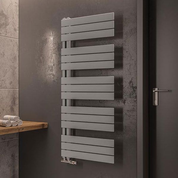 Eastbrook Helmsley Matt Grey Designer Towel Rail 1400 x 600mm