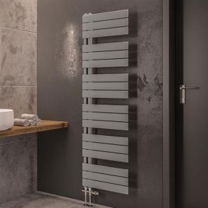 Eastbrook Helmsley Matt Grey Designer Towel Rail 1640 x 500mm