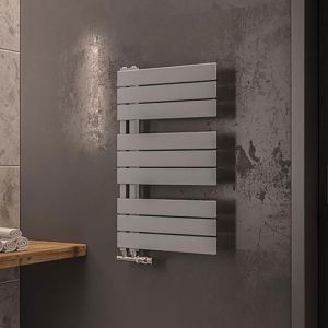 Eastbrook Helmsley Matt Grey Designer Towel Rail 800 x 500mm